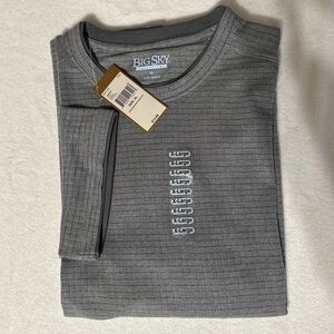 Big Sky Outfitters XL Men’s Tee Gray NWT Cotton Blend Short Sleeve